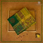 Semi Silk Cotton Printed Sarees – Forest Green SASPC38672