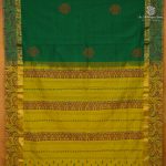 Semi Silk Cotton Printed Sarees – Forest Green SASPC38672 - Image 3