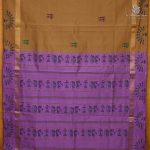 Semi Silk Cotton Printed Sarees – Dark Beige SASPC38673 - Image 3