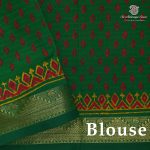 Semi Silk Cotton Printed Sarees – Dark Red SASPC38674 - Image 2