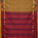 Semi Silk Cotton Printed Sarees – Dark Beige SASPC38675 - Image 3