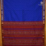 Semi Silk Cotton Printed Sarees – MS Blue SASPC38679 - Image 3