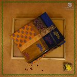 Semi Silk Cotton Printed Sarees – Mango Yellow SASPC38680