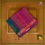 Semi Silk Cotton Printed Sarees – Teal Green SASPC38683