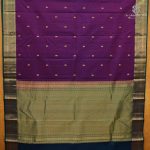 Pure Silk Sarees - Dual Shade Dark Purple SASPS38688 - Image 3