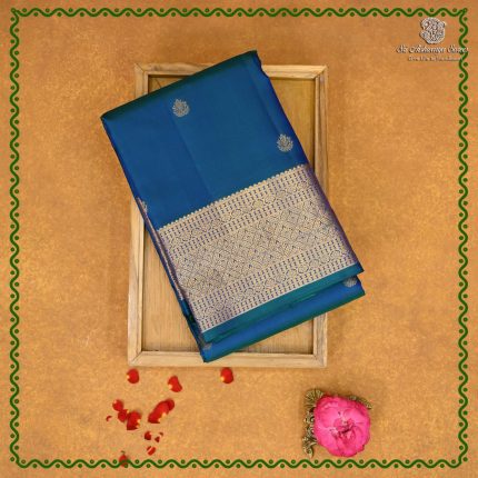 Pure Silk Sarees - Dual Shade Peacock Blue SASPS38694