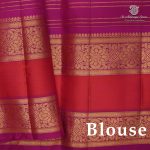 Pure Silk Sarees - Navy Blue SASPS38701 - Image 2