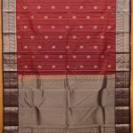Pure Silk Sarees - Dark Maroon SASPS38703 - Image 3
