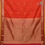 Pure Silk Sarees - Orangish Red SASPS38707 - Image 3