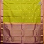 Pure Silk Sarees - Electric Lime Green SASPS38708 - Image 3