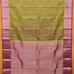 Pure Silk Sarees - Dual Shade Silk Olive Green SASPS38712 - Image 3