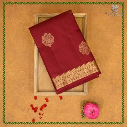 Pure Silk Sarees - Dark Maroon SASPS38713