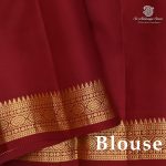 Pure Silk Sarees - Dark Maroon SASPS38713 - Image 2