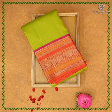 Pure Silk Sarees - Chartreuse Yellow SASPS38720