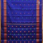 Pure Silk Sarees - Dark Navy Blue SASPS38724 - Image 3