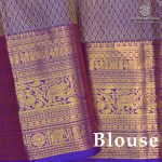 Pure Silk Sarees - Dual Shade Purple SASPS38727 - Image 2