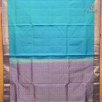 Pure Silk Sarees - Dual Shade Aqua Blue SASPS38735 - Image 3