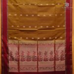 Pure Silk Sarees - Silk Olive Brown SASPS38736 - Image 3