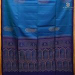 Pure Silk Sarees - Dual Shade Peacock Blue SASPS38744 - Image 3