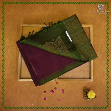 Pure Silk Sarees - Dark Wine SASPS38745