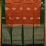 Pure Silk Sarees - Rust Orange SASPS38747 - Image 3