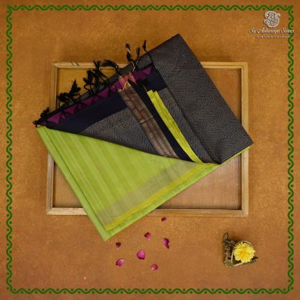 Pure Silk Sarees - Dual Shade Light Lime Green SASPS38765