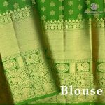 Pure Silk Sarees - Parrot Green SASPS38774 - Image 2