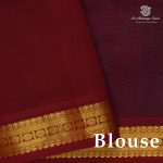 Silk Cotton Sarees Simple – Peacock Blue SAS0038781 - Image 2