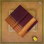 Silk Cotton Sarees Simple – Dark Brown SAS0038782