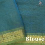 Silk Cotton Sarees Simple – Peacock Blue SAS0038785 - Image 2
