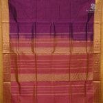 Silk Cotton Sarees Simple – Burgundy SAS0038792 - Image 3
