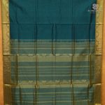 Silk Cotton Sarees Simple – Dark Teal SAS0038793 - Image 3