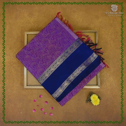 Silk Cotton Sarees – Dual Shade Purple SAS0038797