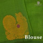 Silk Cotton Sarees – Dark Olive Green SAS0038800 - Image 2