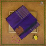 Silk Cotton Sarees – Dual Shade Dark Indigo SAS0038802