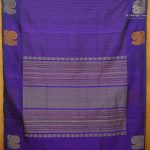 Silk Cotton Sarees – Dual Shade Dark Indigo SAS0038802 - Image 3