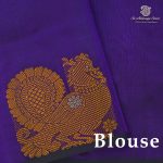 Silk Cotton Sarees – Dual Shade Dark Indigo SAS0038802 - Image 2