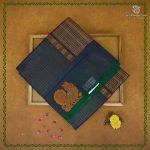 Silk Cotton Sarees – Dual Shade Peacock Green SAS0038803