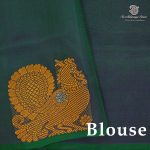 Silk Cotton Sarees – Dual Shade Peacock Green SAS0038803 - Image 2