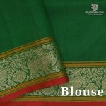 Silk Cotton Sarees – Forest Green SAS0038813 - Image 2