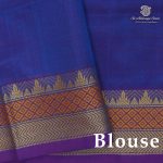 Silk Cotton Sarees – Dual Shade Blue SAS0038818 - Image 2