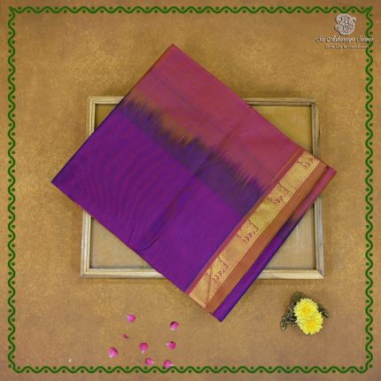 Silk Cotton Sarees – Dual Shade Neon Purple SAS0038819
