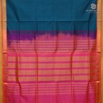 Silk Cotton Sarees – Dark Teal SAS0038822 - Image 3