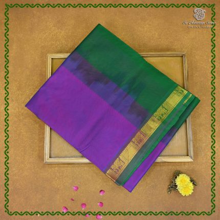 Silk Cotton Sarees – Dual Shade Purple SAS0038823
