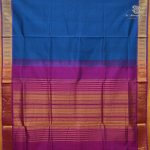Silk Cotton Sarees – Peacock Blue SAS0038828 - Image 3