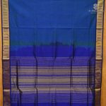Silk Cotton Sarees – Peacock Blue with Green SAS0038829 - Image 3
