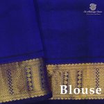 Silk Cotton Sarees – Peacock Blue with Green SAS0038829 - Image 2