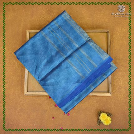 Silk Cotton Sarees – Cerulean Blue SAS0038835