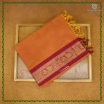 Chettinad Cotton Sarees - Dual Shade Golden Orange SASC38849