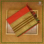 Chettinad Cotton Sarees - Red Orange SASC38851
